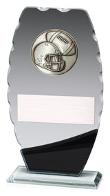 Clipped Oval Glass - American Football 210mm