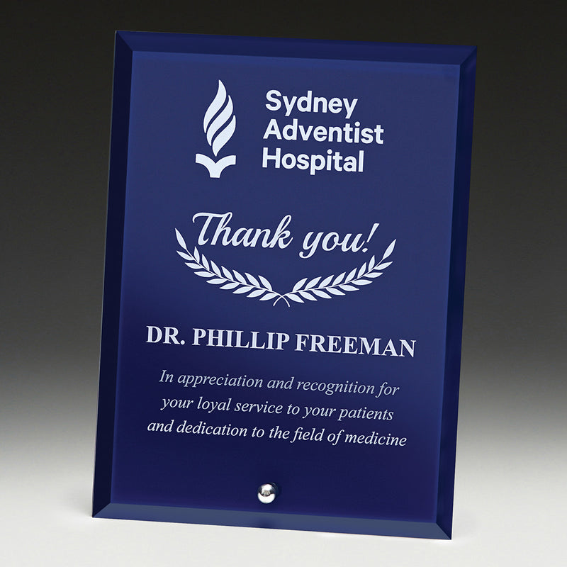 Radiant Plaque Blue 150mm