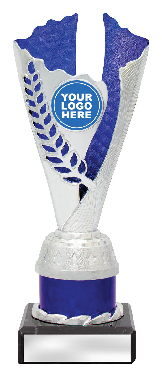 Spirit Cups - Silver / Blue 200mm