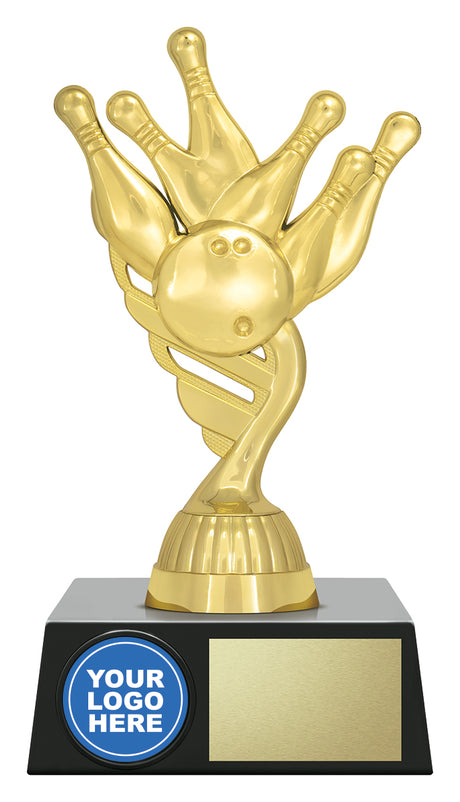 Tenpin Gold Logo 165mm