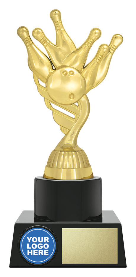 Tenpin Gold Logo 195mm