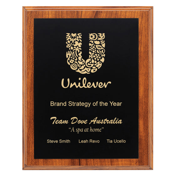Engraved Plaques - Black / Gold
