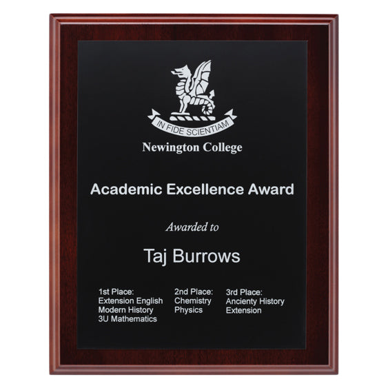 Engraved Plaques - Black / Silver