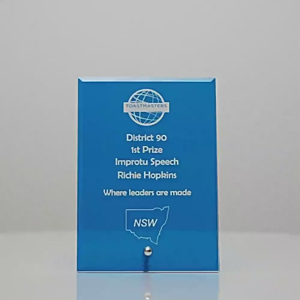 Craft Plaque Blue