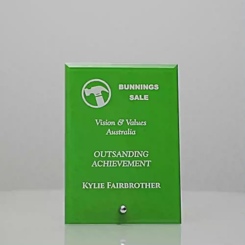 Craft Plaque Green