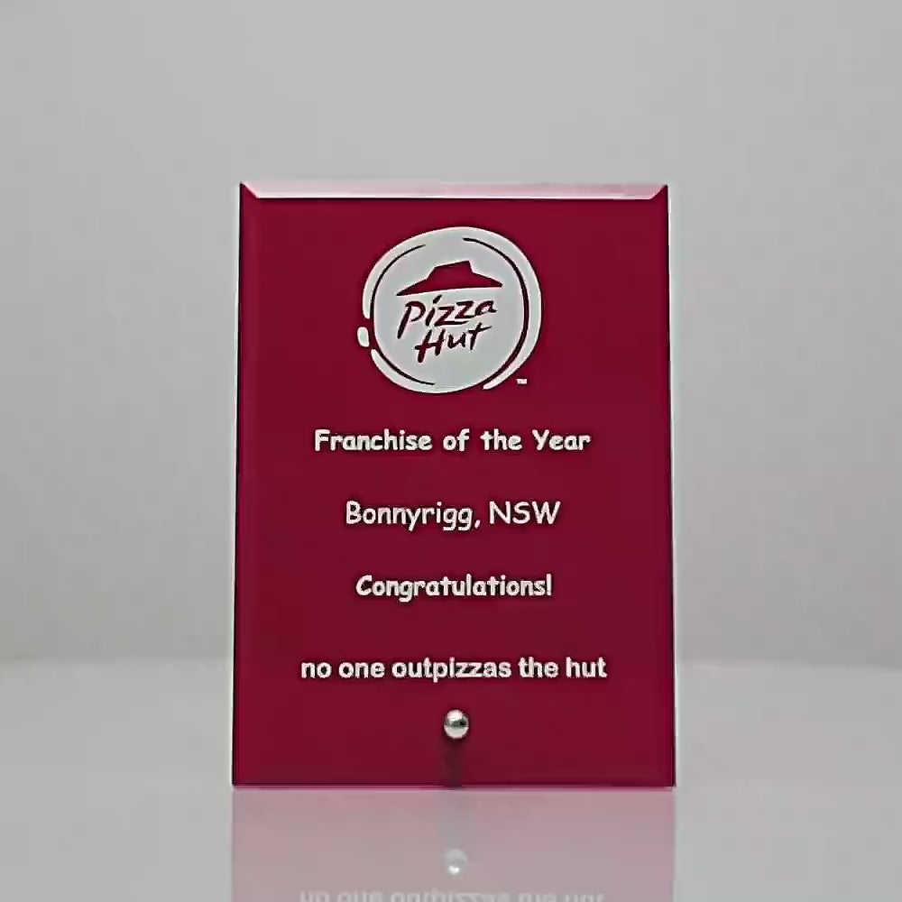 Craft Plaque Red
