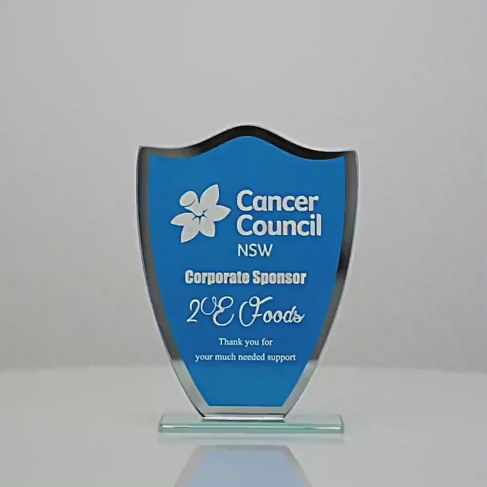 Blue Glass Shield