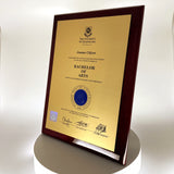 Rosewood Timber Plaque University Plaques
