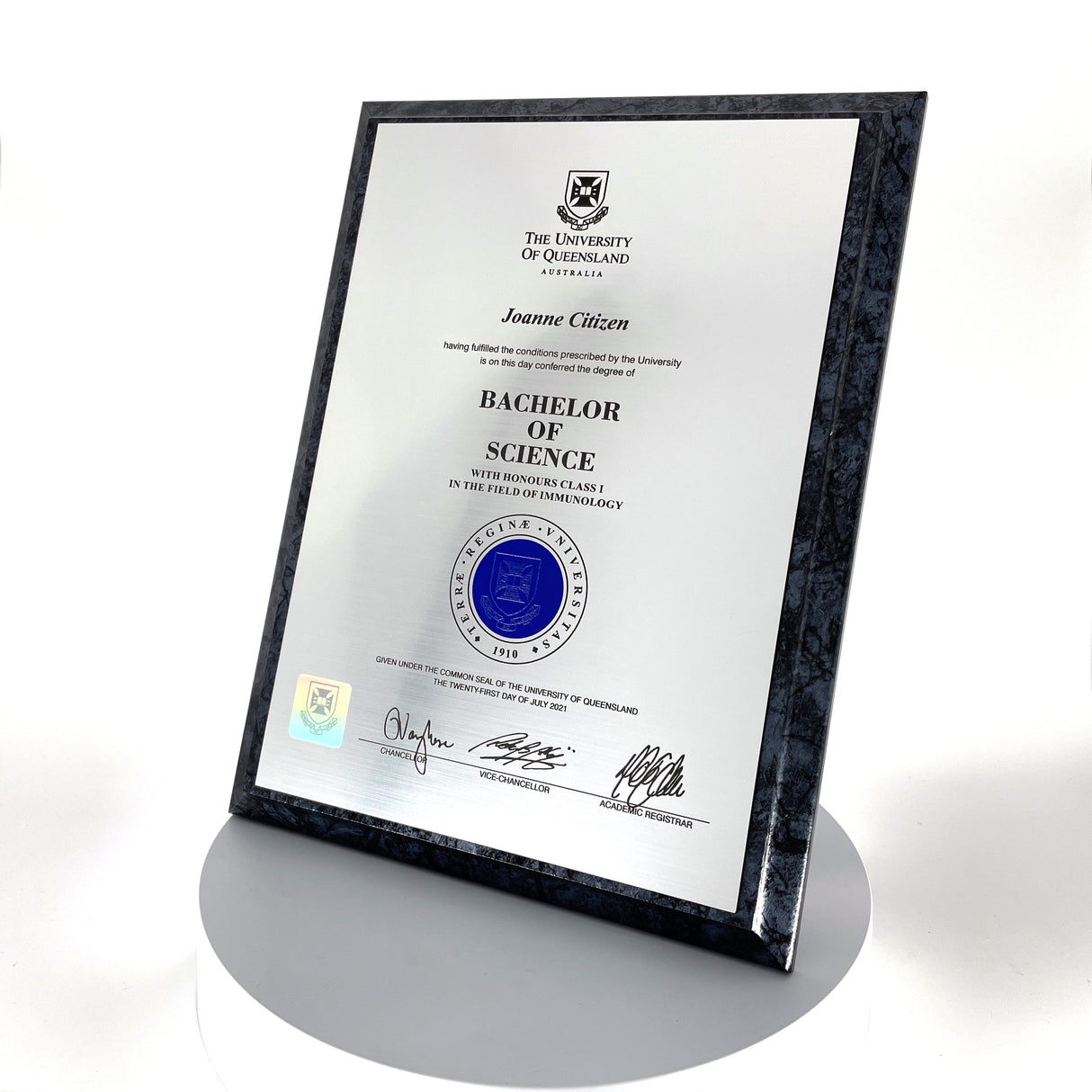 Budget Timber Plaque University Plaques