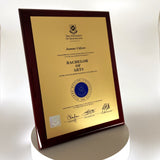 Rosewood Timber Plaque University Plaques