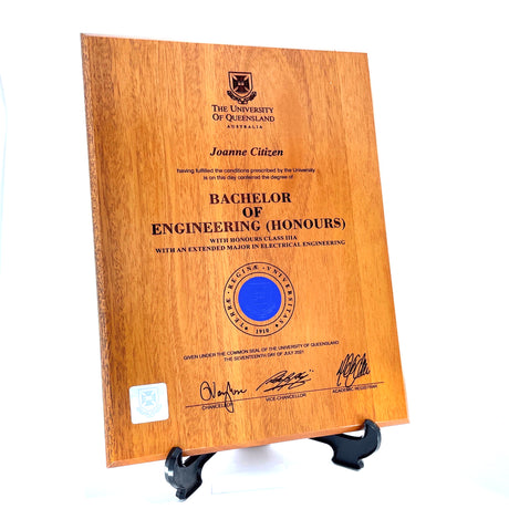 Natural Plaque University Plaques