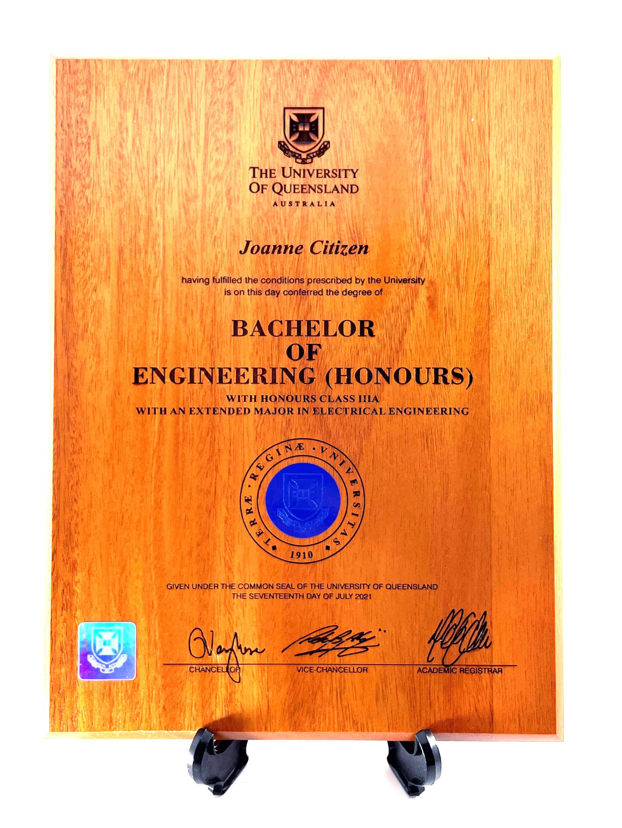 Natural Plaque University Plaques