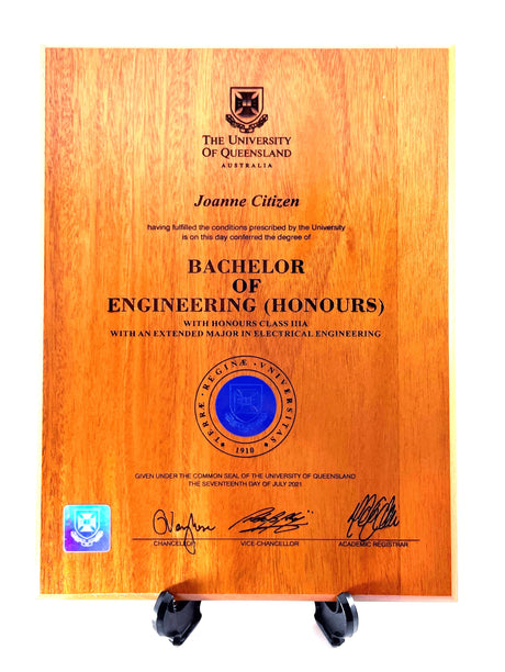 Natural Plaque University Plaques