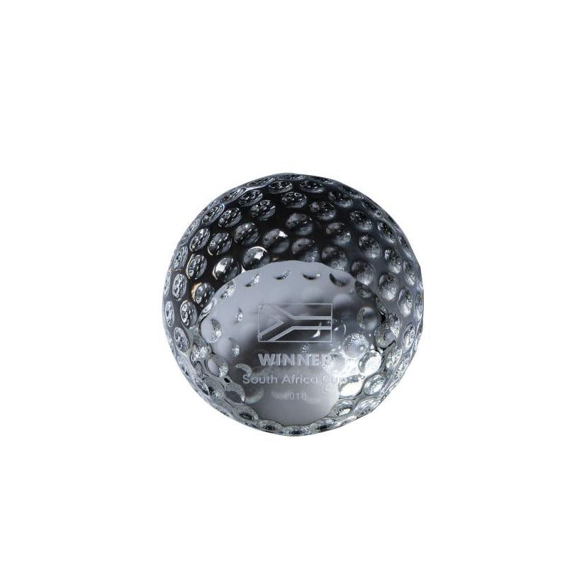 Golf Crystal Paperweight TCD