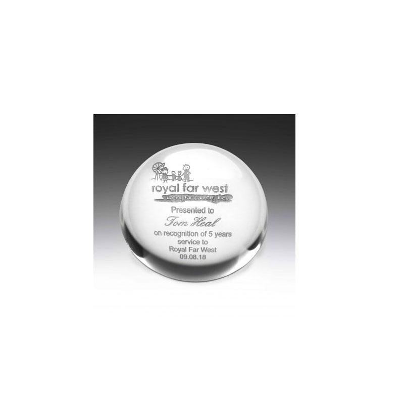 Forever Crystal Paperweight TCD