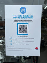 Covid Safe Sign In - Vinyl Sticker