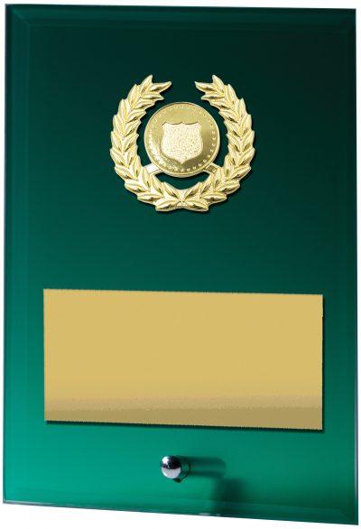 Green Glass Plaque TCD