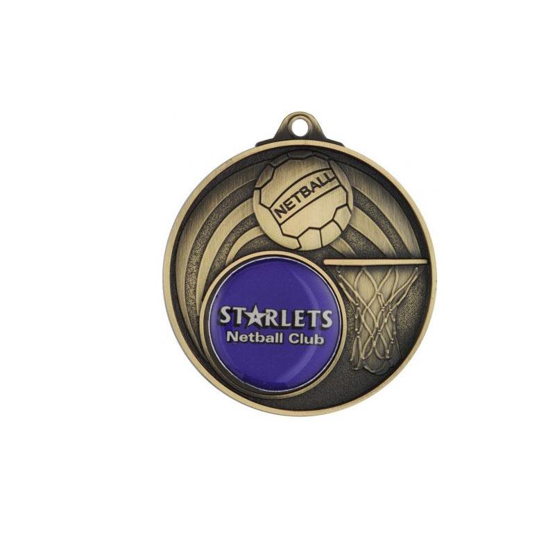 Netball Medal - Insert Option TCD