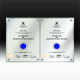 Double - Raised Shadow Plaque University Plaques