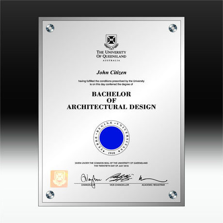 Raised Shadow Plaque Select Awards Pty Ltd