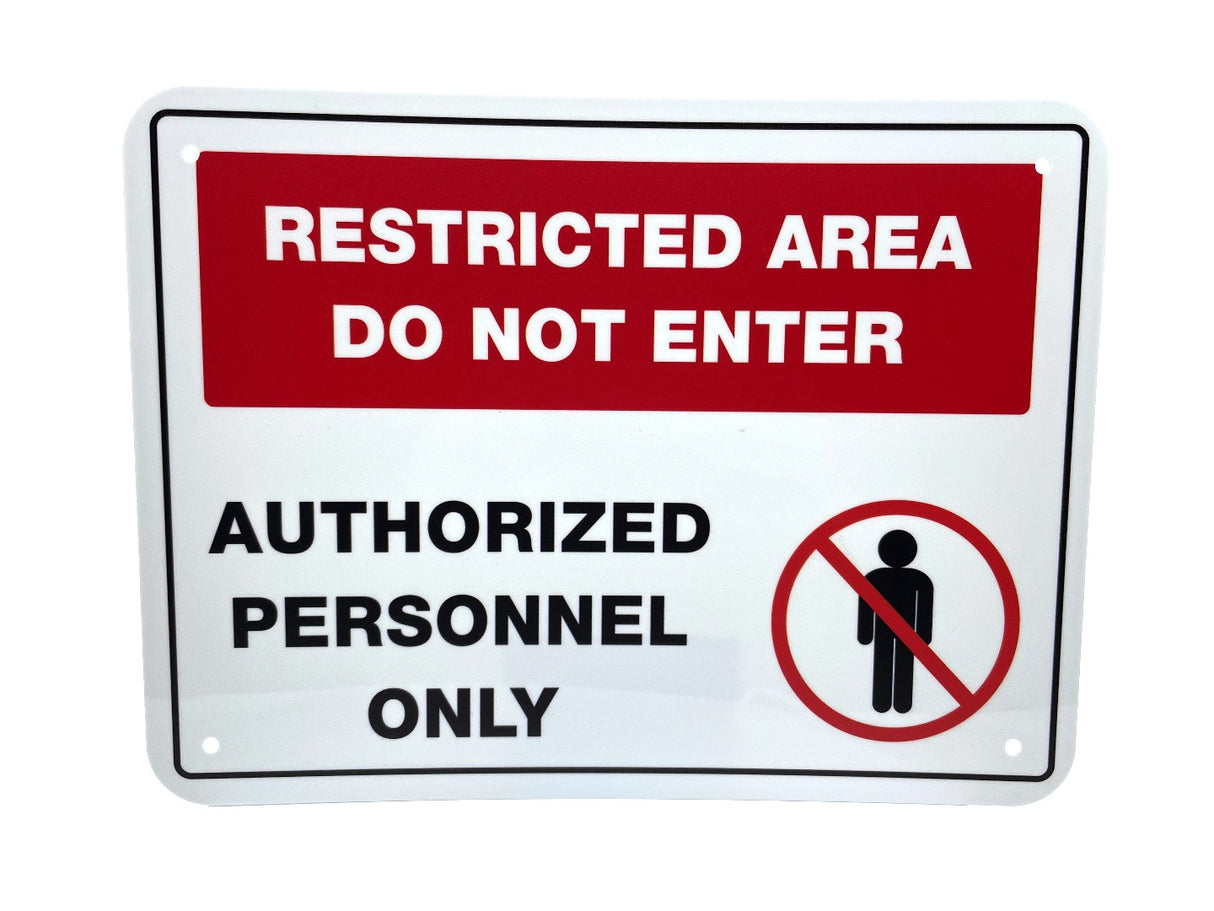 Restricted Area Do Not Enter - Safety Sign
