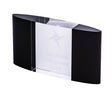 Black and Clear Crystal - Curved Block Evaton