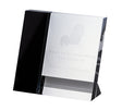 Black and Clear Crystal - Rectangle Evaton