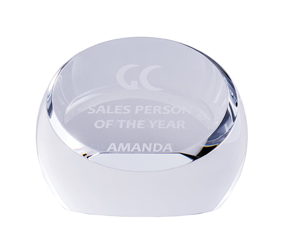Crystal Paperweight Sphere Evaton