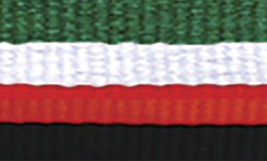 Green / White / Red / Black Ribbon Evaton