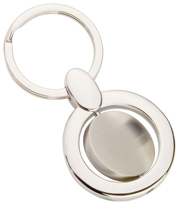 Swivel silver plated keyring Evaton