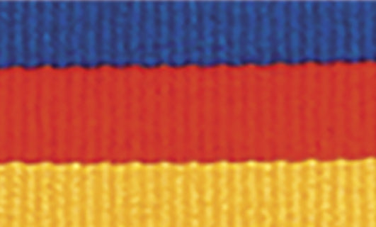 Blue / Red / Gold Ribbon Evaton